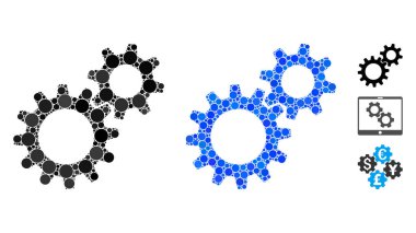 Küresel Ögelerin Azaltılması Mozaik Simgesi
