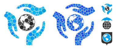 Küre Ögelerinin Küresel Bakım Bileşimi Simgesi