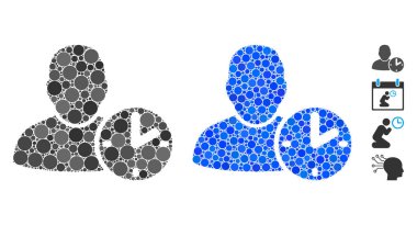 Küresel Ögelerin Kullanıcı Zaman Bileşimi Simgesi