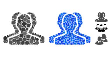 Müşteri Grubu Çemberlerin Mozaik Simgesi