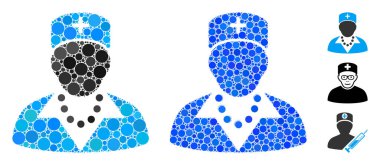 Küresel Ögelerin Hemşire Bileşimi Simgesi