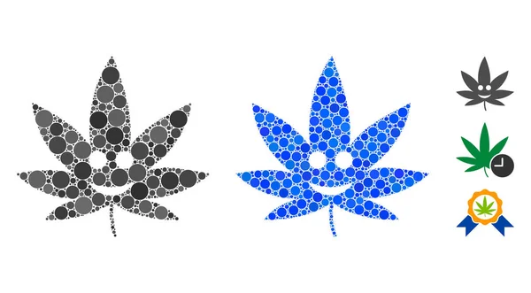环头的快乐大麻成分图标 — 图库矢量图片