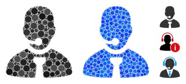 Çember Noktalarının Merkez Yöneticisi Kompozisyon Simgesi