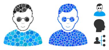 Kör Adam Çemberlerin Mozaik Simgesi