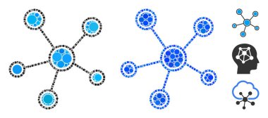Küresel Ögelerin Mozaik Simgesini Ağ Bağlıyor
