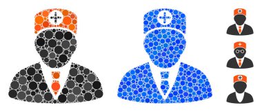 Başhekim Mozaik Yuvarlak Noktalar Simgesi