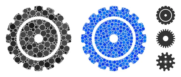 Cog Mosaic循环图标 — 图库矢量图片