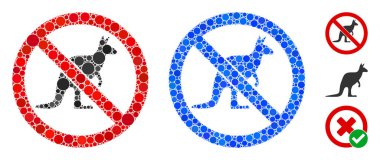 Yuvarlak Noktaların Kanguru Kompozisyon Simgesi Yok