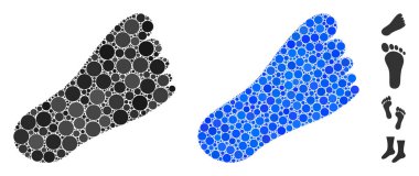 Küresel Ögelerin Ayak Bileşimi Simgesi