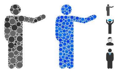 Çember Noktalarının Erkek Bileşimi Simgesi Gösteriliyor