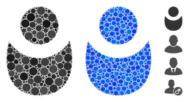 Yuvarlak Noktaların Mozaik Simgesi