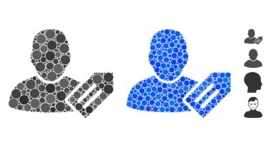 Çember Noktalarının Kullanıcı Etiketi Bileşimi Simgesi