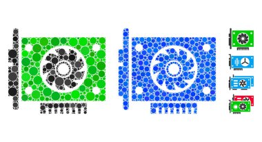 Çemberlerin Gpu Kart Mozaik Simgesi