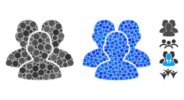 Çember Noktalarının Kullanıcı Grubu Bileşimi Simgesi