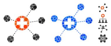 Sağlık Hizmetleri Çember Noktalarının Mozaik Simgesini Bağlantılandırdı
