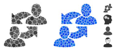 Yuvarlak Noktaların Kullanıcı Mozaik Simgesini Değiştir
