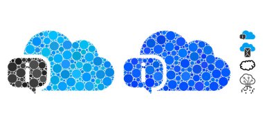 Bulut Mozaik Çember Noktaları Simgesi Hakkında