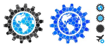 Dünya Mühendisliği Çemberlerin Bileşimi Simgesi