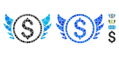 Angel Investment Mosaic Icon of Spheric Items