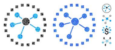 Links Diagram Composition Icon of Circle Dots