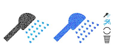 Küresel Ögelerin Duş Bileşimi Simgesi