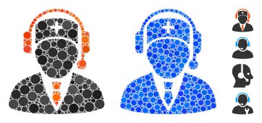 Emergency Manager Composition Icon of Circles