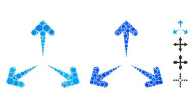 Küresel Ögelerin Okları Bileşimi Simgesini Genişlet