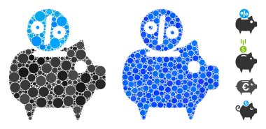 Domuzcuk Kumbarası Çember Noktalarının Kompozisyon Simgesi