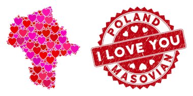 Love Heart Mozaik Masovia Voyvoda Haritası