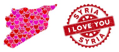 Sevimli Yürek Mozaik Suriye Haritası