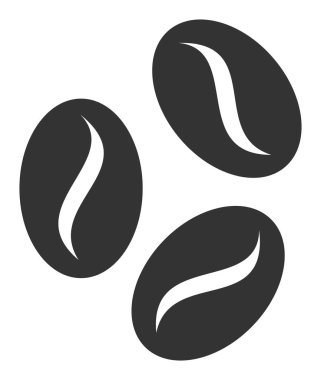 Düz Vektör Kakao Fasulye Simgesi