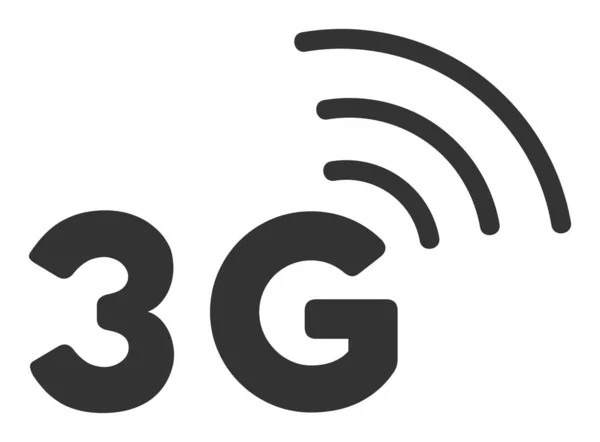 Плоский вектор 3G піктограма — стоковий вектор