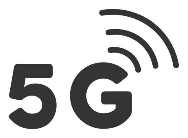 Ícone plano do vetor 5G —  Vetores de Stock