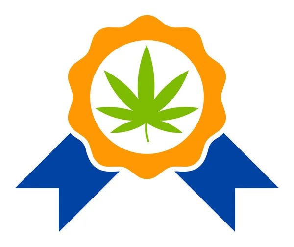 Flat vektor Cannabis legalisera ikonen — Stock vektor