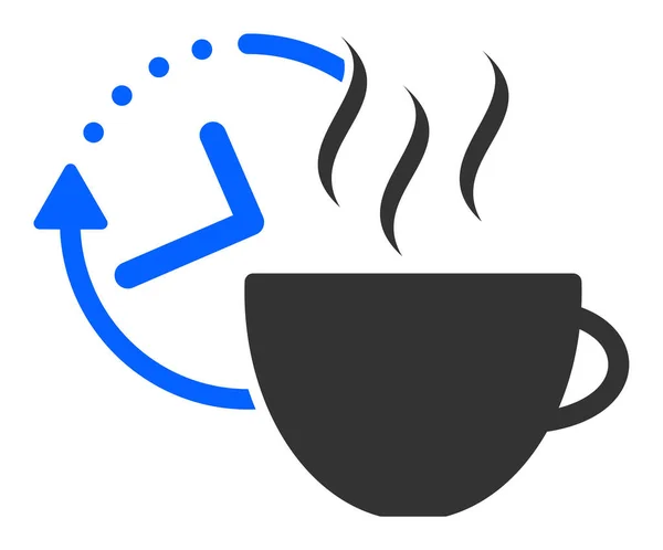 平面向量咖啡休息时间图标 — 图库矢量图片