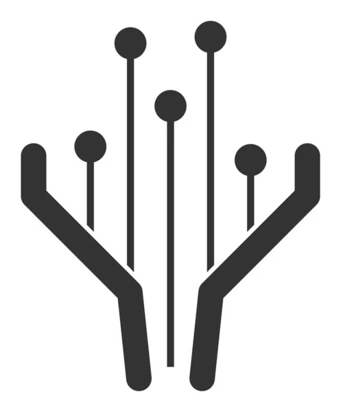 Icono de filtro electrónico de vectores planos — Archivo Imágenes Vectoriales