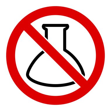 Düz Vektör Analiz Yok Retort Simgesi