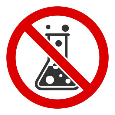 Düz Vektör Kimyasal Reaksiyon Simgesi Yok