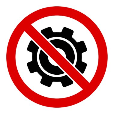 Düz Vektör Düz Tekerlek Simgesi Yok