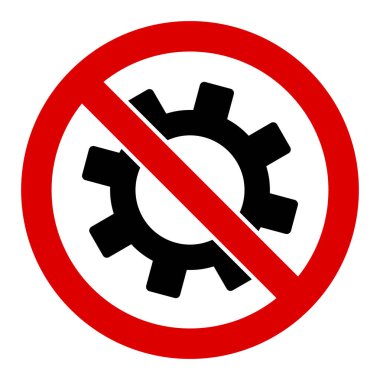 Düz Vektör Hizmet Dağıtımsız Teçhizat Simgesi