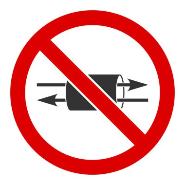 Düz Vektör No Vpn Simgesi