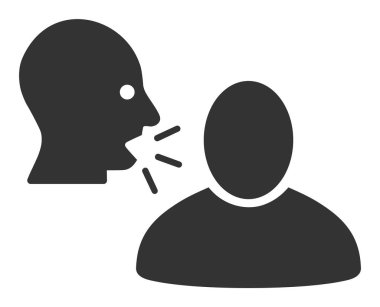 Düz Vektör Söylenti Simgesi