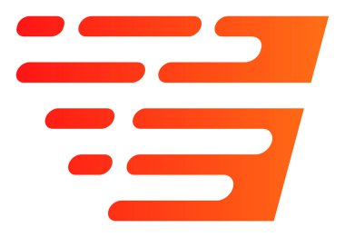 Düz Vektör Hızı Efekti Simgesi