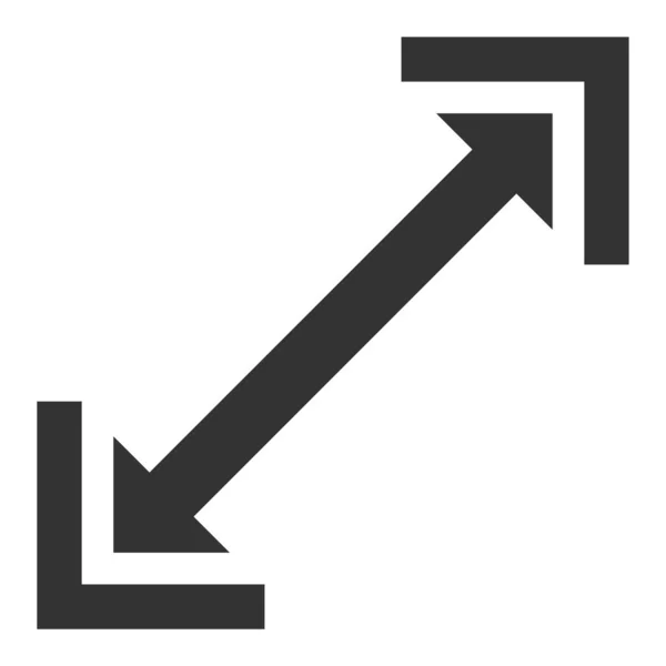 Icona di scalabilità vettoriale piatta — Vettoriale Stock