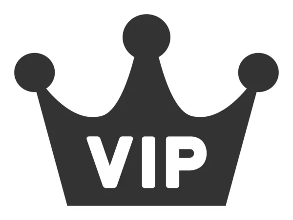 Flat Vector VIP Crown Icon — Stock Vector