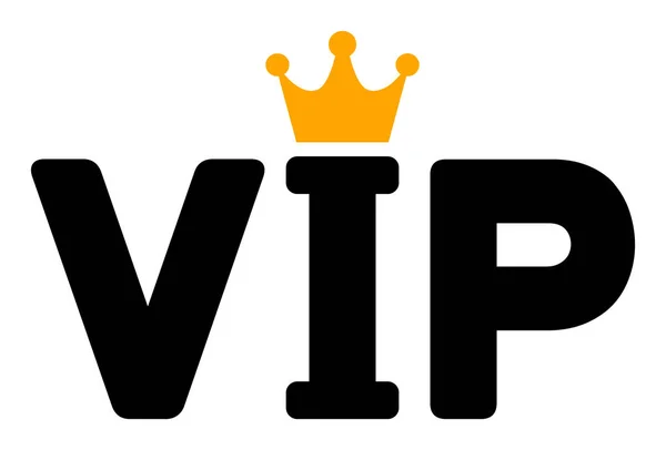 Icône VIP vectorielle plate — Image vectorielle