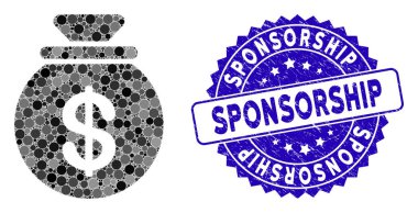 Kolaj Nakit Hasat Çuval Simgesi Çizilmiş Sponsorluk Mührü