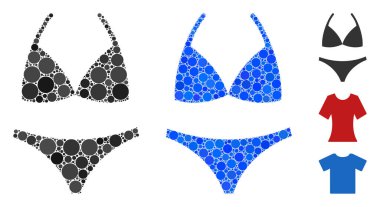 Bikini Mozaik Çemberler Simgesi