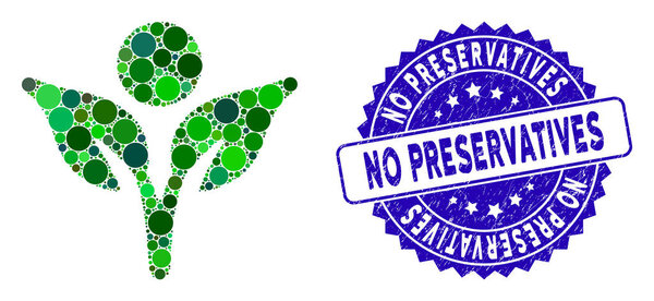 Икона "Эко-человек мозаики" с текстурированной печатью "Без консерваторов"
