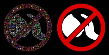 Işıldayan Ağ Fişek Benekli Meme Simgesine Dokunma